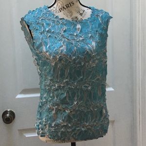 NWOT Origami crinkle top